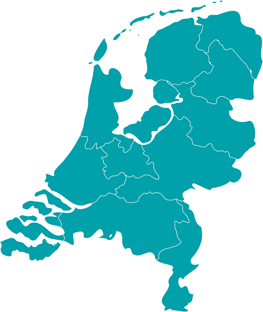 Kaart Nederland neutraal