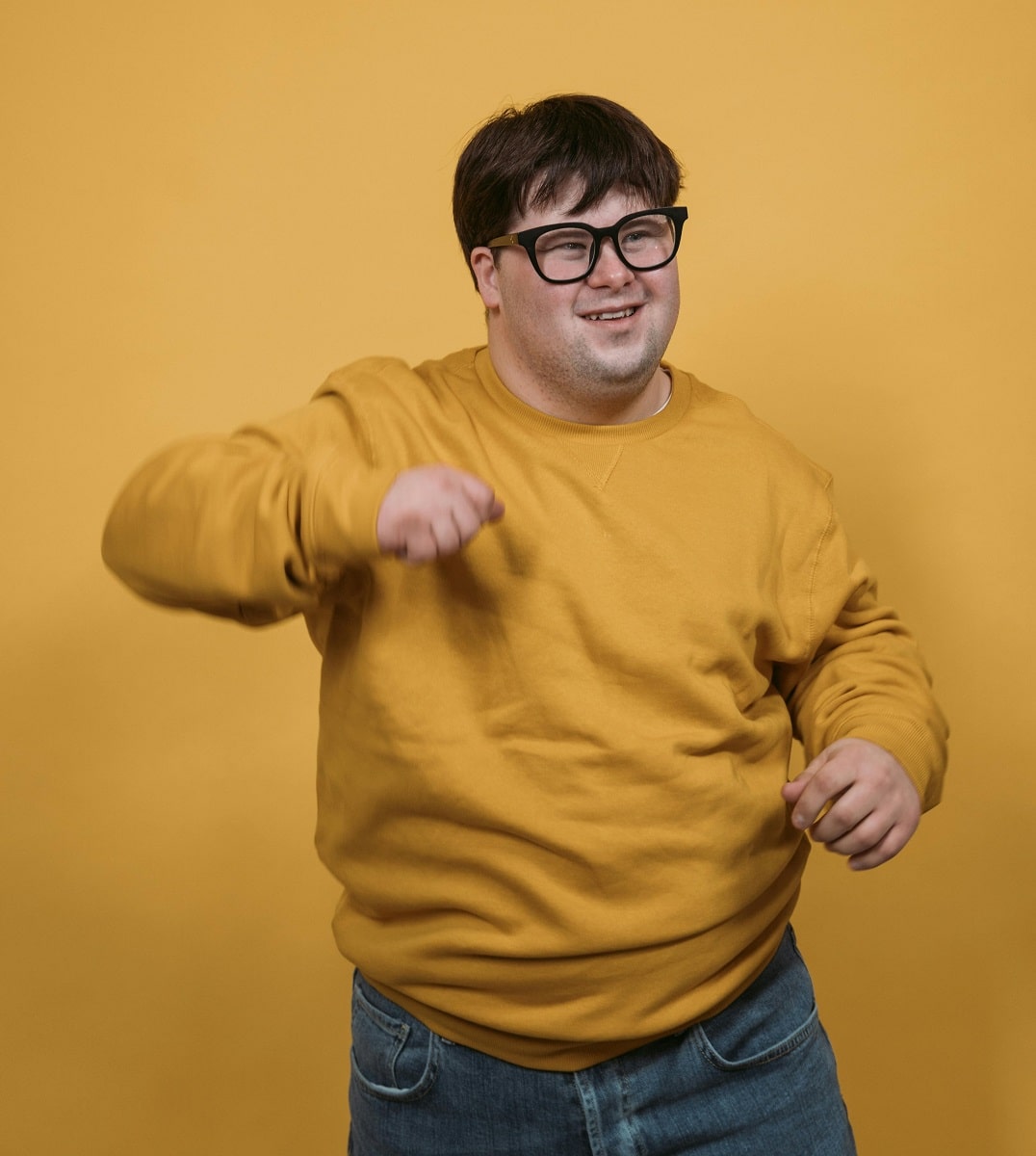 Man met downsyndroom