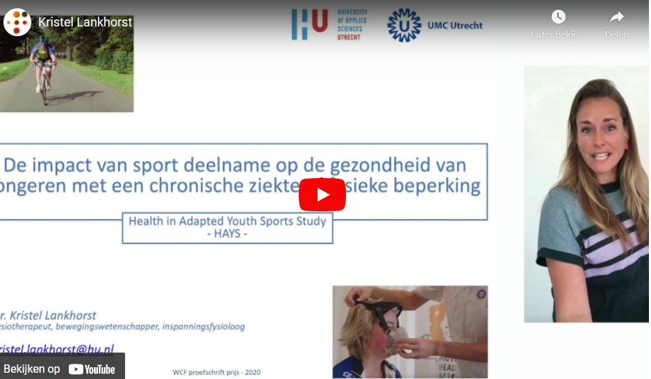 2020 - The impact of (adapted) organized sports paticipation on health in youth with a chronic disease or physical disability