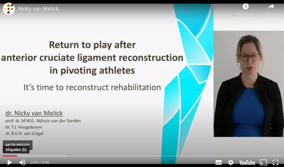 2020 - Return to play after anterior cruciate ligament reconstruction in pivoting athletes; it’s time to reconstruct rehabilitation